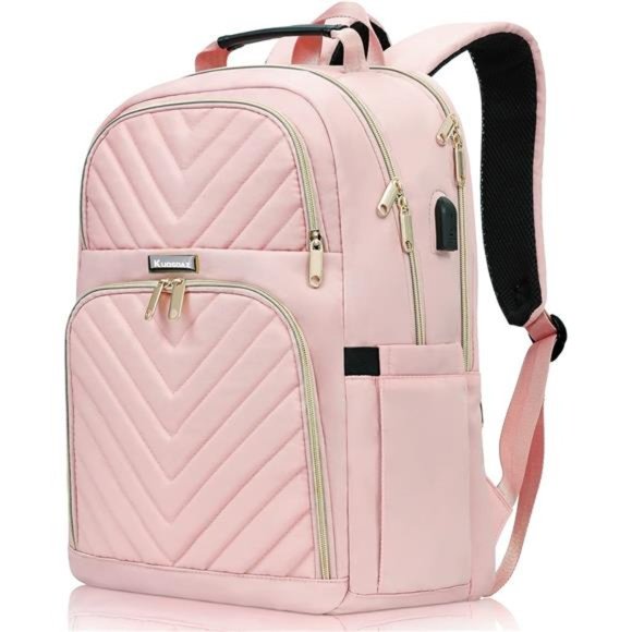 Laptop Backpack for Women, 17.3 Inch Large School Backpack for Girls Waterproof - Picture 1 of 6